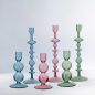 Preview: 1953035434 Like Home, candle holder Bubble grape 13.5 cm