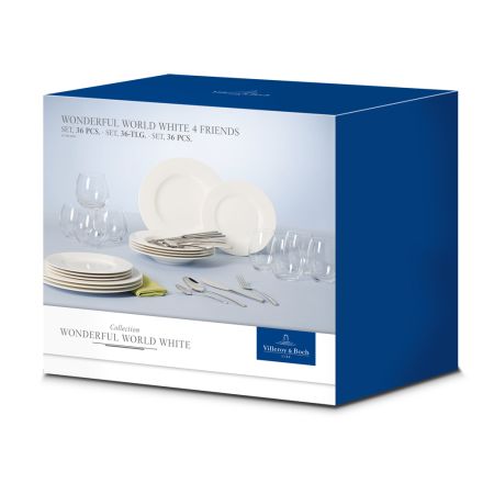 1011559032 Wonderful World White Kombi-Set 4 Friends 36-tlg.