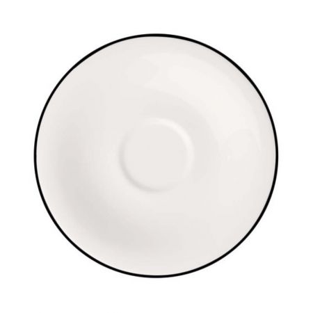 1013211310, Villeroy & Boch, Black Lines, Coffee saucer, 16cm