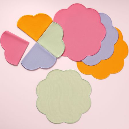 1017226095, Fleur, Napkins Vert
