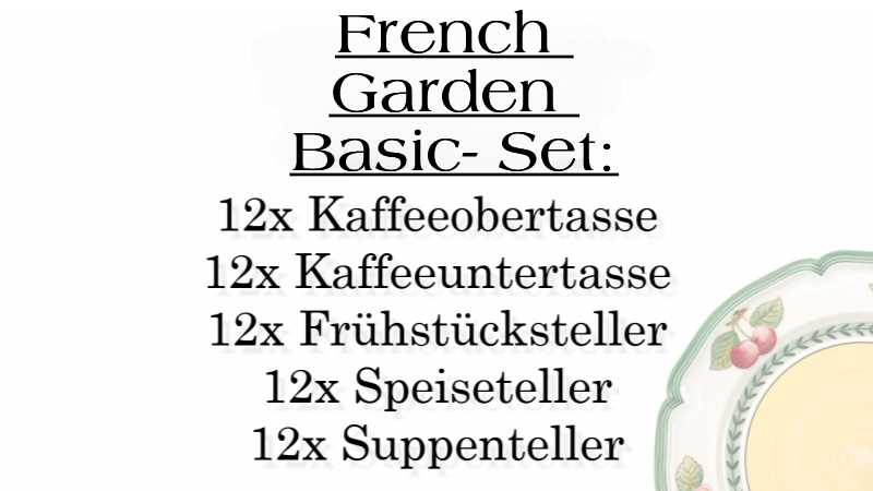1022814001 French Garden Fleurence, Basic-Set, 12 Personen