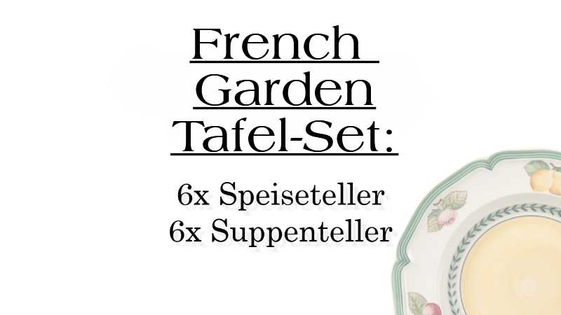 1022814004 French Garden Fleurence, Tafel-Set, 6 Personen