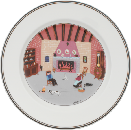 1023372646 Design Naif, breakfast plate fireplace