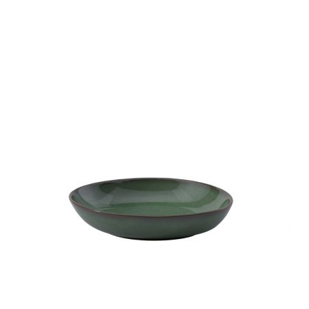 1042953810 Lave vert, flat bowl small 21 cm