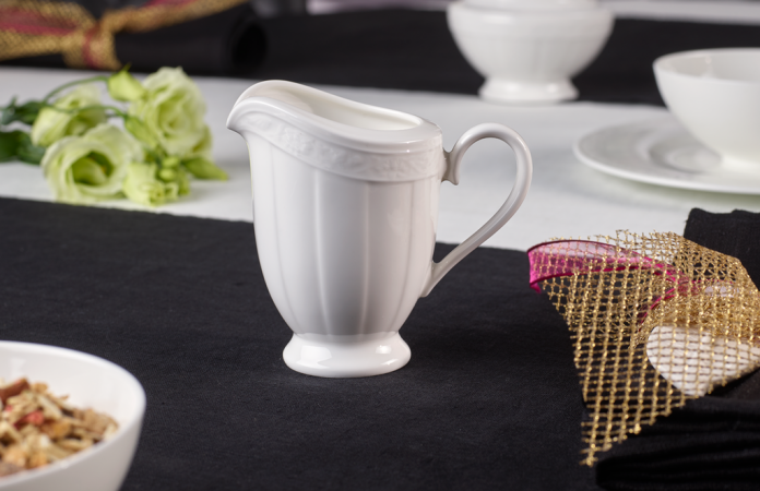 1043890780, Villeroy & Boch, White Pearl, Creamer 6 pers., 0,25l