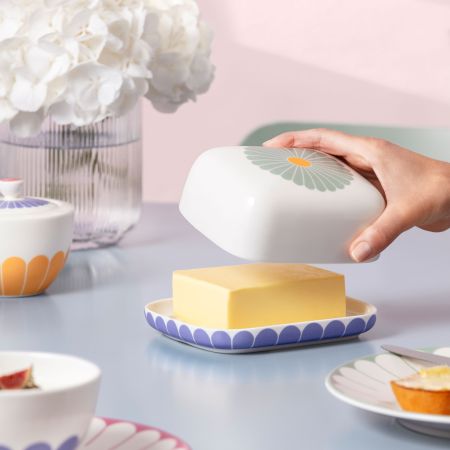 1045541800, Fleur coleur, butter dish