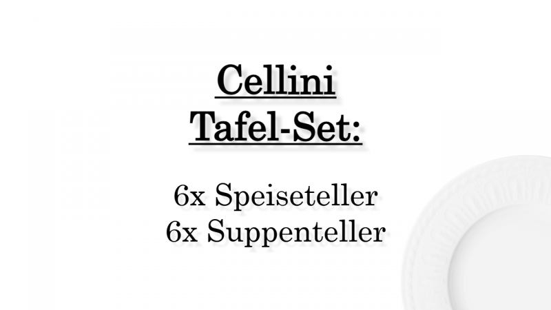 1046004003 Cellini, dinner set, 6 persons
