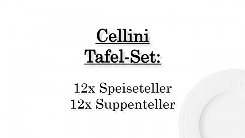 1046004004 Cellini, dinner set, 12 persons