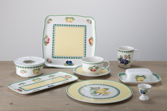 1485951200 Charm & Breakfast French Garden, Café au Lait mit Untertasse, 2 tlg. XL