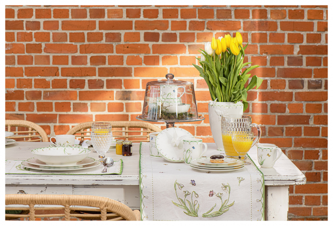 1486636120 Colourful Spring, tapestry placemat, snowdrops