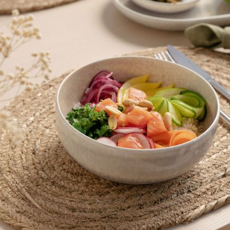 1951721940 Perlemor Sand, Poke Schale 900 ml