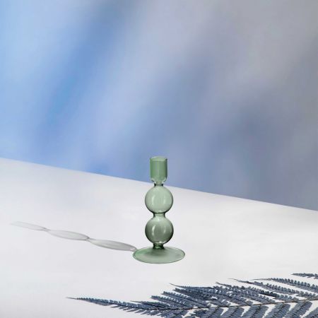 1953035436 Like Home, candle holder Bubble sage 13.5 cm