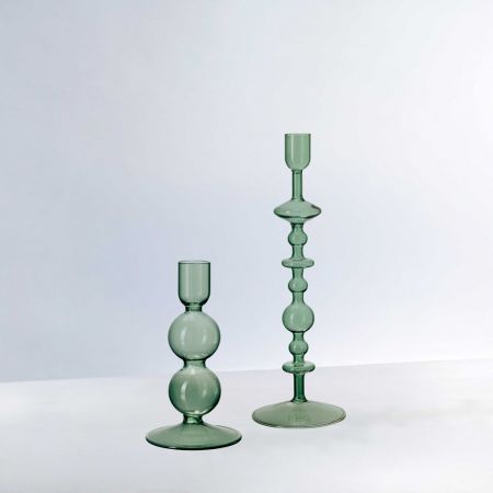 1953035436 Like Home, candle holder Bubble sage 13.5 cm