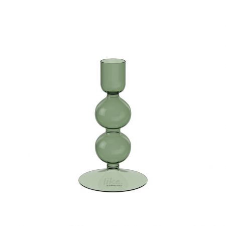 1953035436 Like Home, candle holder Bubble sage 13.5 cm