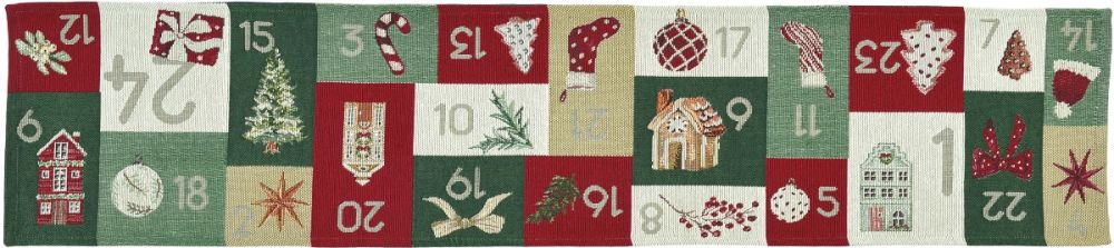 968024/40,  Sander - X-Mas Calender Tischband 20 x 96