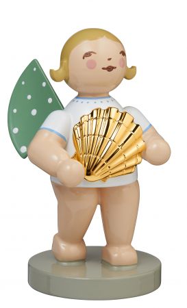 Wendt & Kühn, Explorer, Angel with Shell, Gold-plated