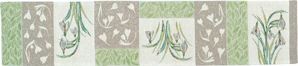 790124/40, Sander - Snowdrops Tischband 20 x 96