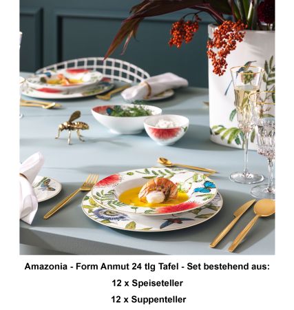 1035141013 Amazonia-Form Anmut, Tafel-Set, 12 Personen