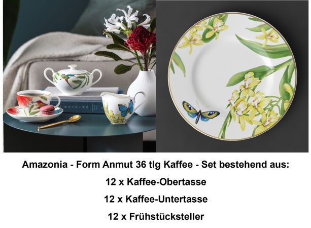 1035141015 Amazonia-Form Anmut, Kaffee-Set, 12 Personen
