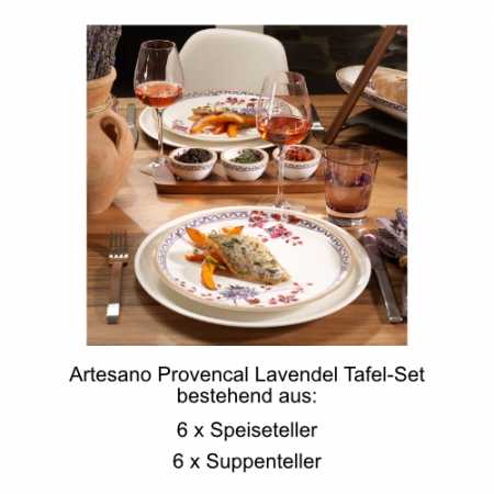 Villeroy & Boch, Artesano Provençal Lavendel, Tafel-Set 6 Pers.