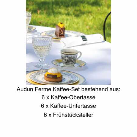 Villeroy & Boch, Audun Ferme, Kaffee-Set 6 Pers.