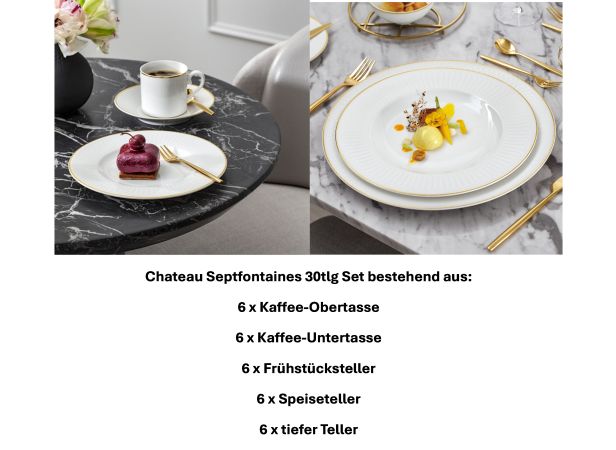 1046611002 Chateau Septfontaines, basic set, 6 persons