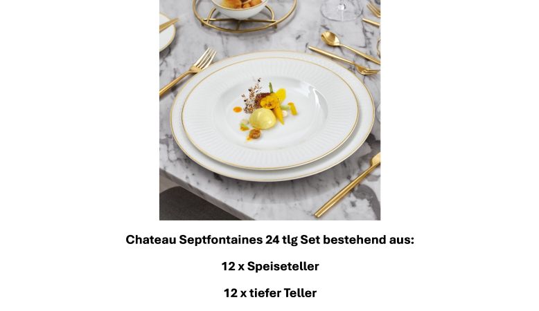 1046611003 Chateau Septfontaines, Dinner set, 12 persons