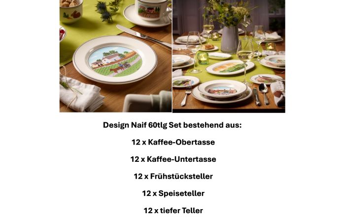 1023371001 Design Naif, Basic-Set, 12 Personen