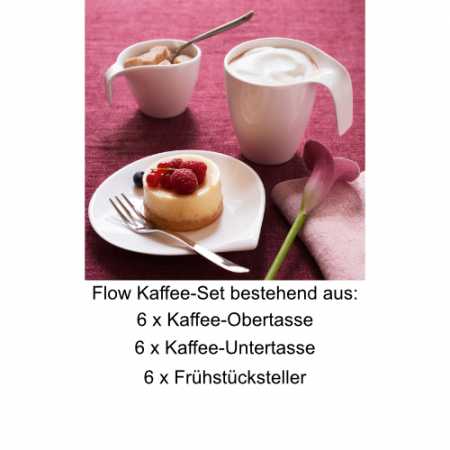 Villeroy & Boch, Flow, Kaffee-Set 6 Pers.