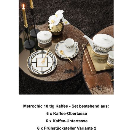 1046521016 Metrochic Var 2, Kaffee-Set, 6 Personen