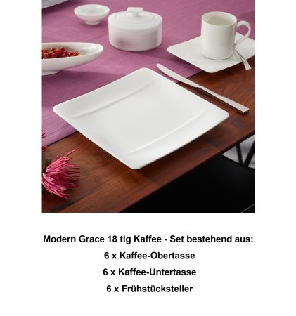 1045101006 Modern Grace, Kaffee-Set 6 Pers.