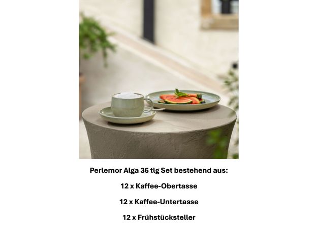 Villeroy & Boch, Perlemor Alga, Kaffee-Set 12 Pers.