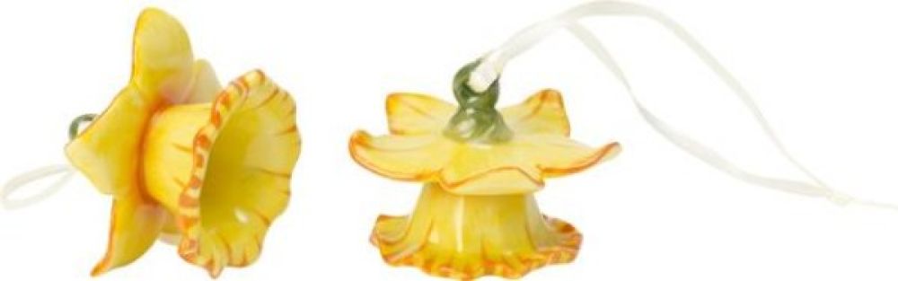 1454875522, Villeroy & Boch, Mini Flower Bells, daffodil yellow, set of 2.