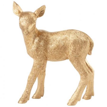 Winter collage accessories, fawn gold, 12 cm