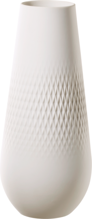 Villeroy & Boch, Manufacture Collier blanc, Vase Carré hoch, 26 cm