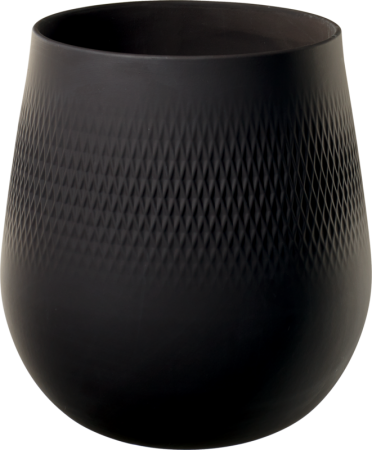 Villeroy & Boch, Collier noir, Vase Carré large, 22.5 cm