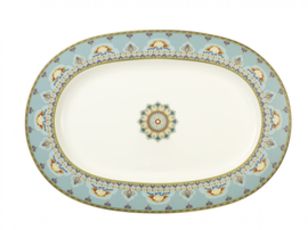 Villeroy & Boch, Samarkand Aquamarin, Oval platter, 41 cm