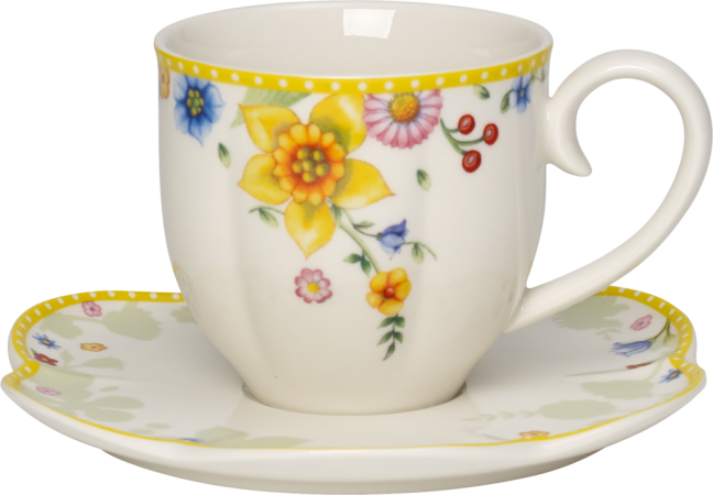 Villeroy & Boch, Spring Awakening, Coffee cup and saucer, 2 pcs. ,0,26l