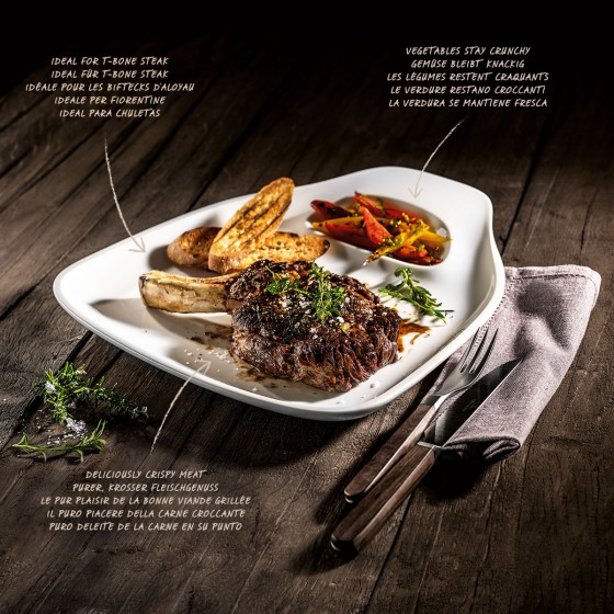 Villeroy & Boch, BBQ Passion, Steakteller L Set 2 Stueck, 30x29cm