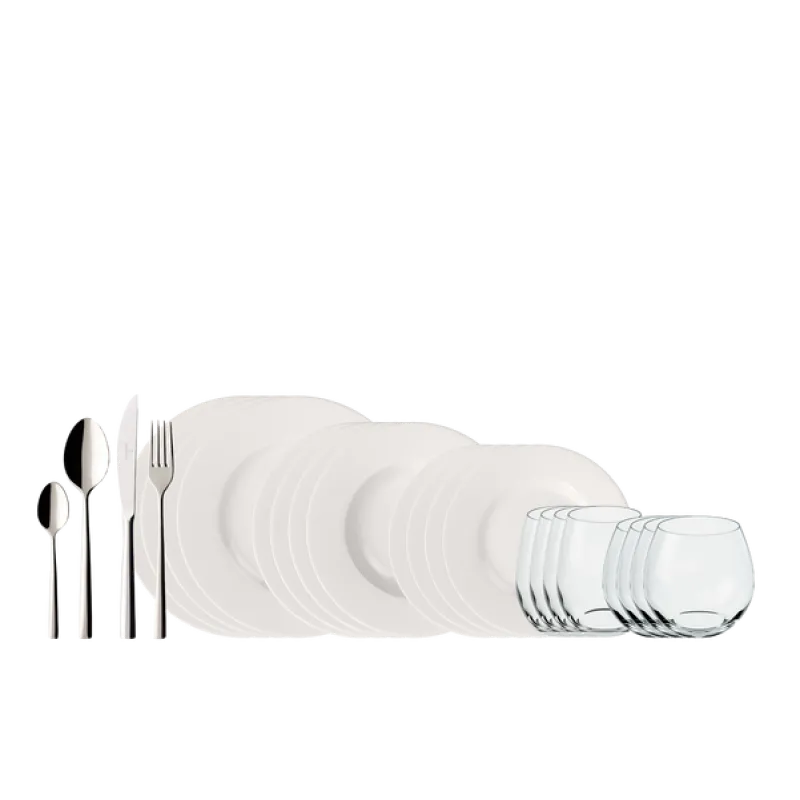 1011559032 Wonderful World White Kombi-Set 4 Friends 36-tlg.