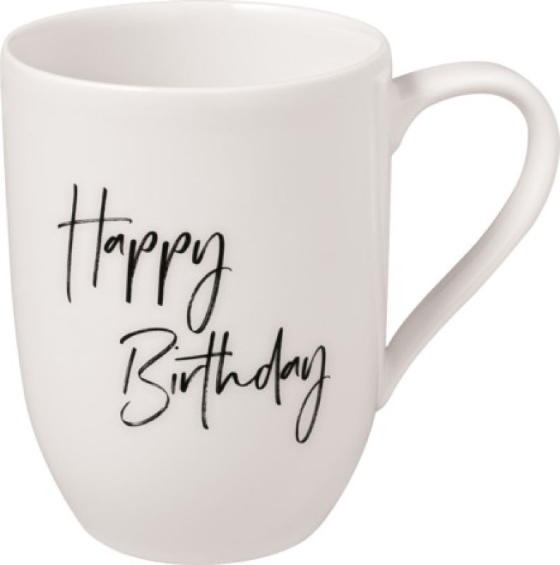 1016218406 Statement Becher mit Henkel "Happy Birthday" 2er Set