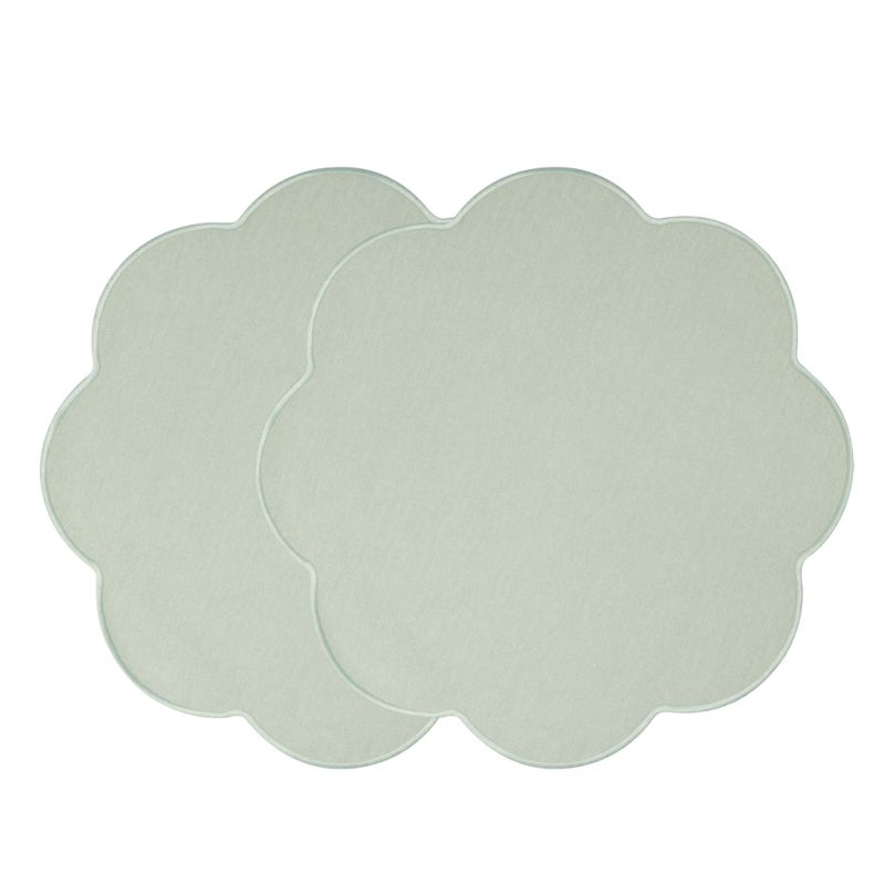 1017226095, Fleur, Napkins Vert