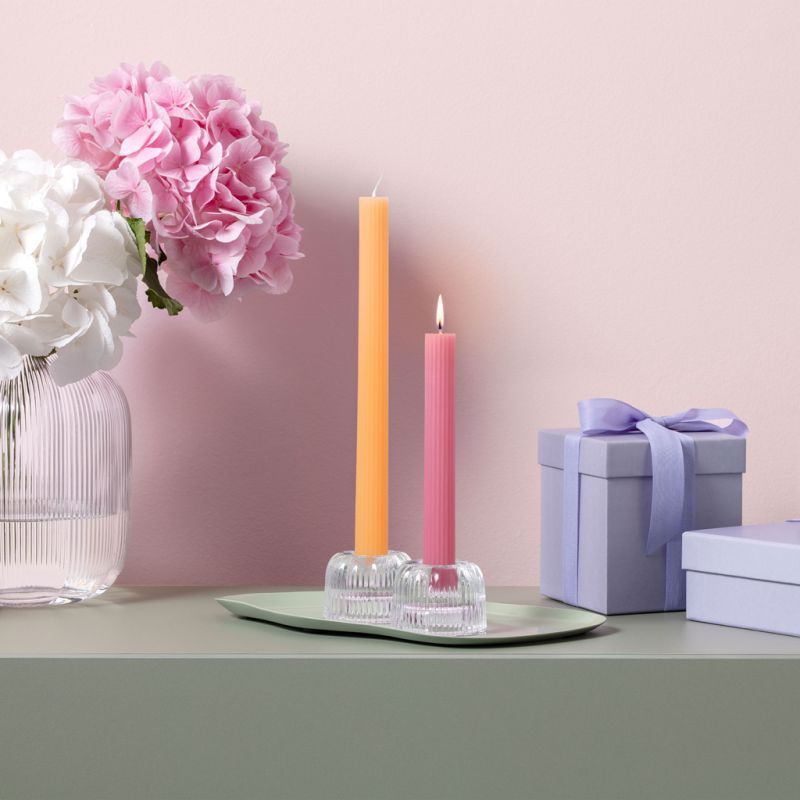 1017246402 Fleur, Stabkerze cassis - soleil 20 cm