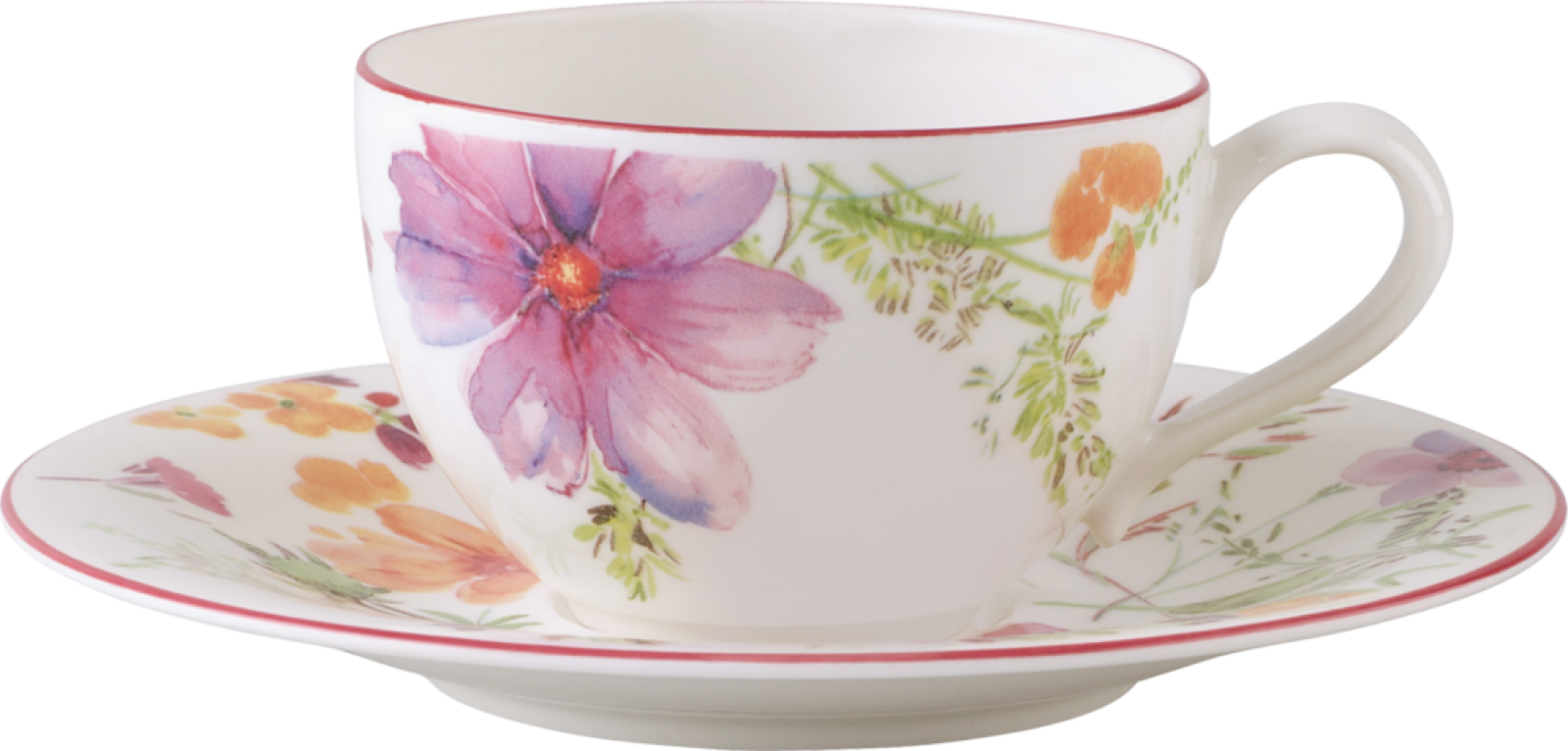 1041001230 Mariefleur Basic, breakfast cup with saucer, 2 pcs.