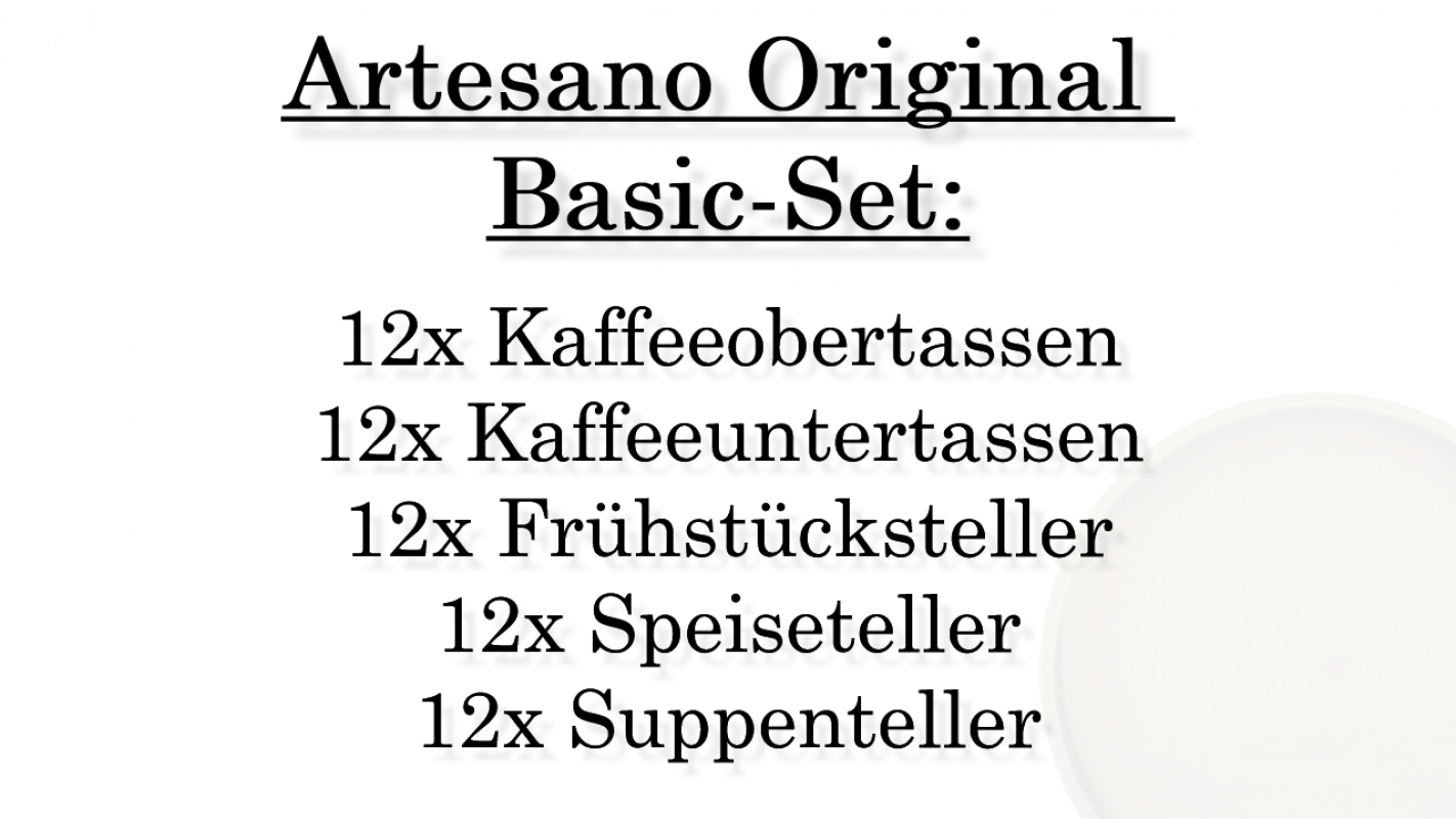 1041304001 Artesano Original, basic set, 12 persons