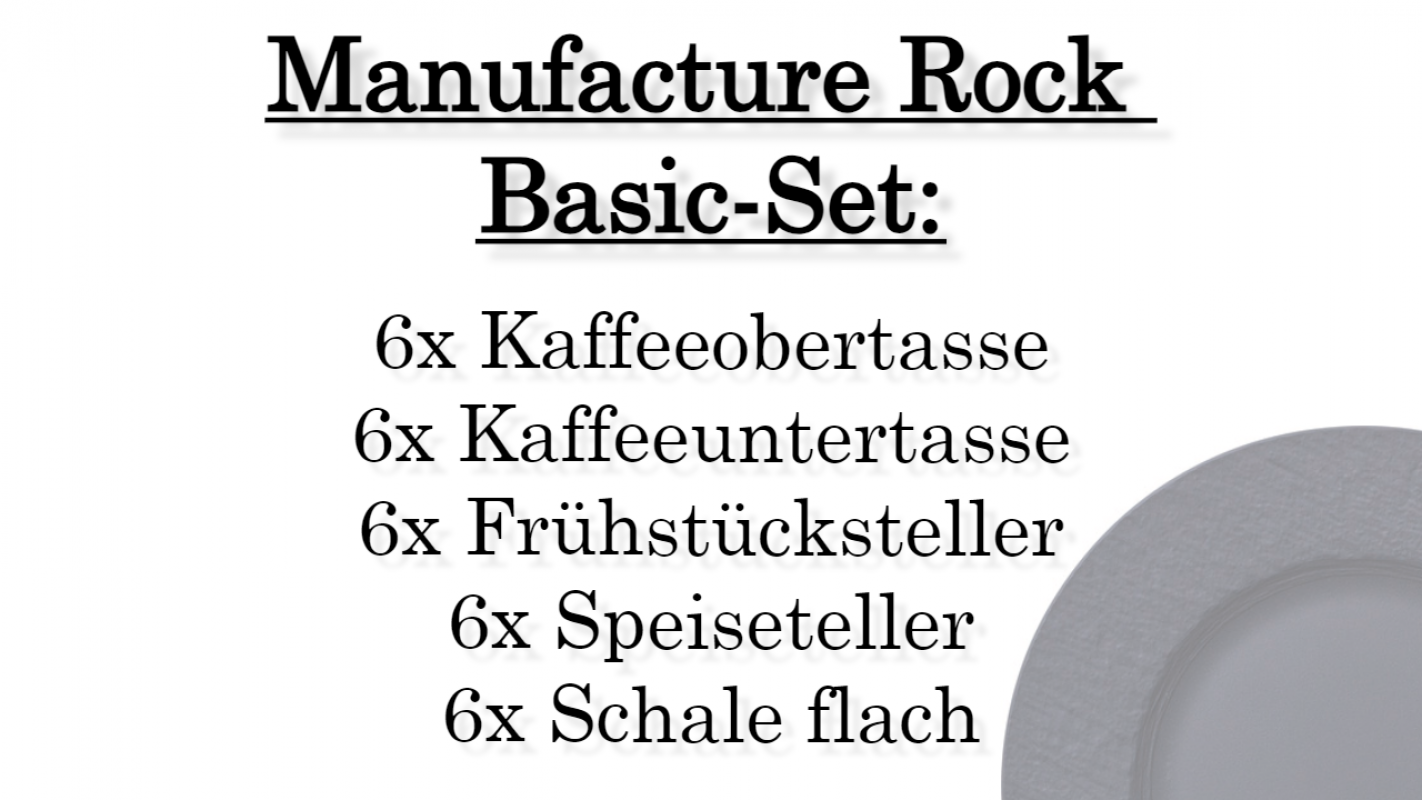 1042394002 Manufacture Rock, basic set, 6 persons