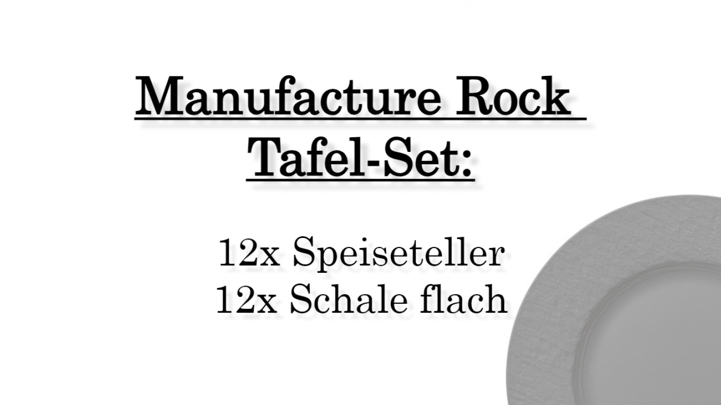 1042394003 Manufacture Rock, dinner set, 12 persons
