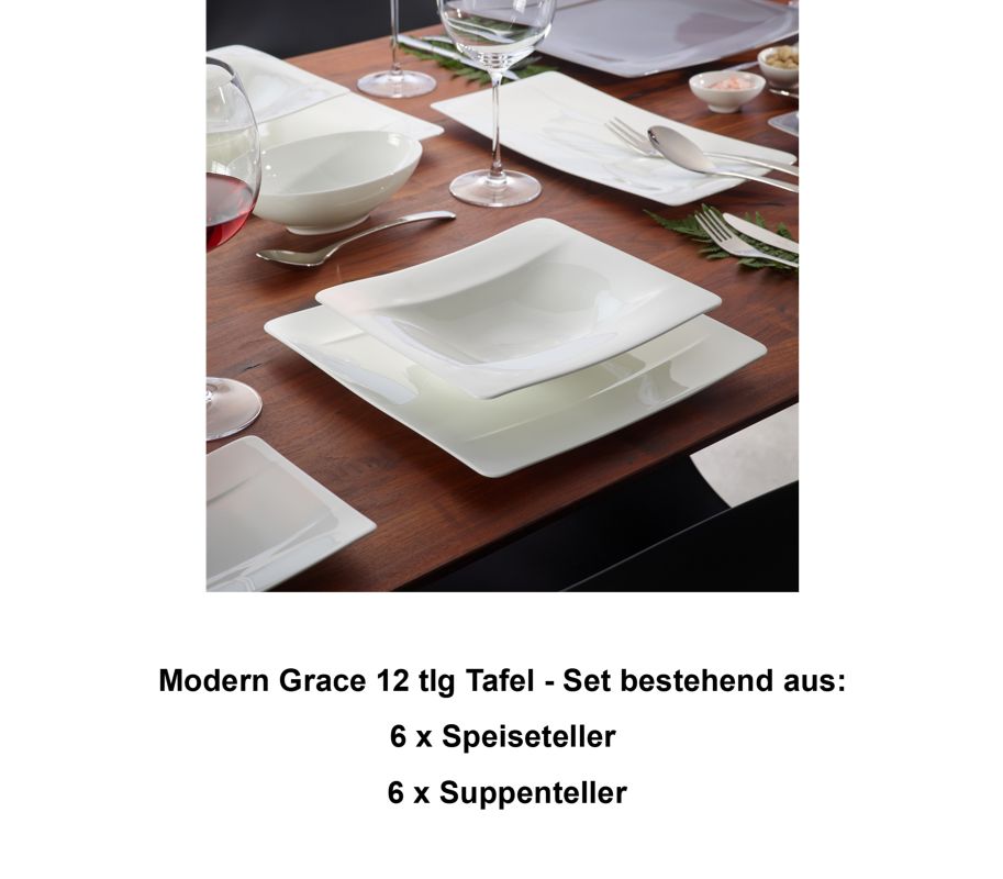 1045101004 Modern Grace, dinner set, 6 persons