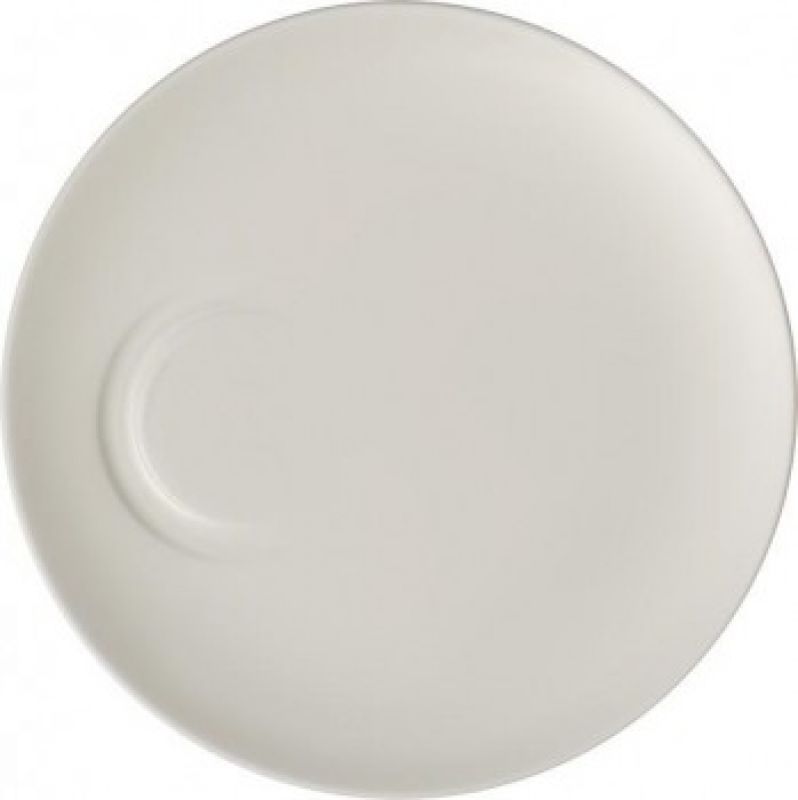 1046541430, Villeroy & Boch, Metrochic Blanc, Mocha/Espresso Saucer