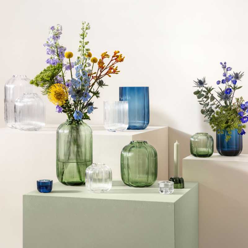 1173370948 Fleur vert, Vase 19 cm